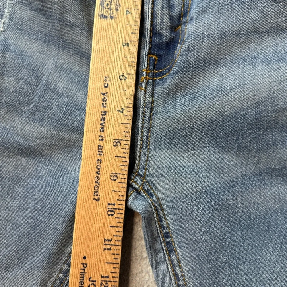 Levi's 514 Jeans Boys 16 Regular Blue Straight Fit Distressed Elastic Waistband